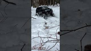 Redcat Gen8 killing it in the snow❄️😎 #4x4 #offroad #redcat #snow #4runner #rc #rccrawler #toyota