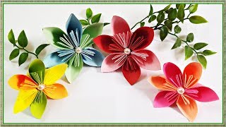 💐🏵️Easy origami Paper Flower for beginners  ||  Paper Flowers Making  ||  DIY Paper Flowers Crafts
