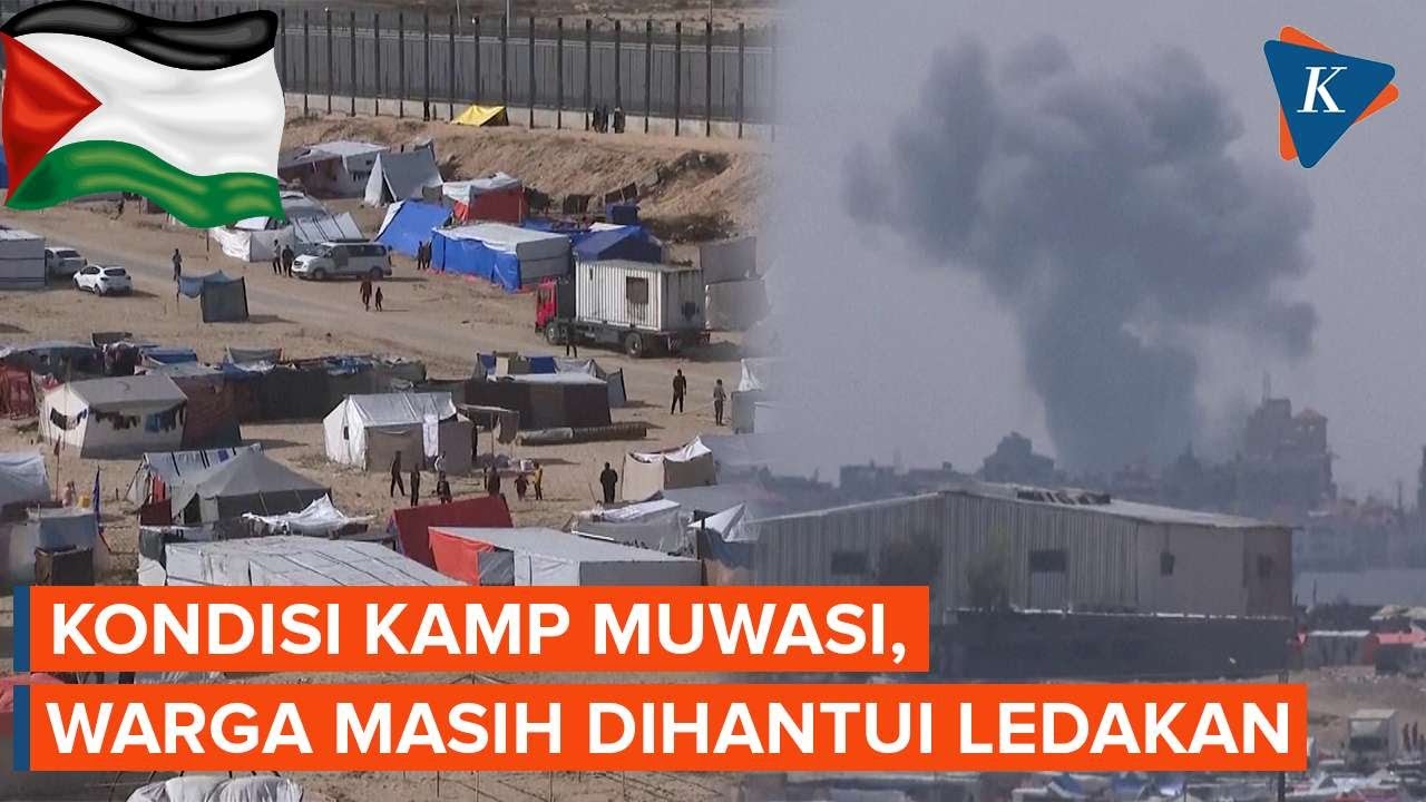 Kondisi Pengungsian Muwasi Gaza Usai Israel Perintahkan Evakuasi - YouTube