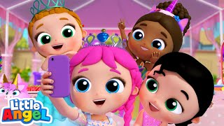 Jill's Pink Princess Spa Birthday! | Jill's Playtime | Little Angel Kids Songs & Nursery Rhymes