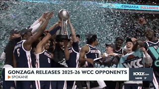 Gonzaga releases 2025-26 WCC opponents