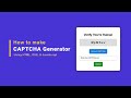 Build a JavaScript CAPTCHA Generator in 13 Minutes! Step by Step Tutorial #javascriptprojects