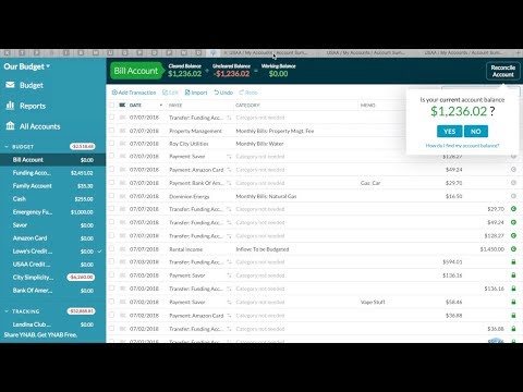 Reconciling YNAB with Your Bank Budgeting