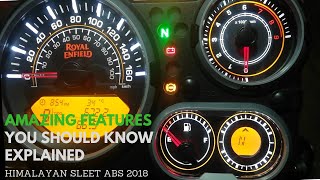 Amazing Features  Royal Enfield Himalayan Sleet ABS BS4 2018- Instrument Consol Features Briefed