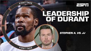 Stephen A. DISAGREES with JJ Redick on his Kevin Durant takes 👀 | First Take