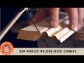 How Pros Cut Molding Inside Corners