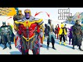 Super Hero အဖွဲ့များကို Thanos အဖွဲ့တိုက်ခိုက် GTA V GAME|Thanos attacks Super Hero teams #gta5 #gta