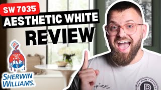 Sherwin-Williams Aesthetic White Review for 2024! Crisp & Clean Color?