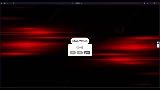 Create a simple stop-watch application using vanilla JS