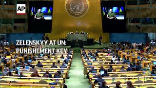 Zelenskyy gets standing ovation at United Nations