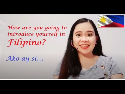 How To Introduce Yourself In Tagalog / Filipino? - YouTube