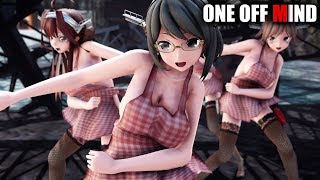 【MMD艦これ】金剛4姉妹でONE OFF MIND　新妻コスプレVer 　歌詞つき