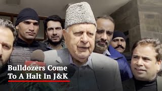 J\u0026K Demolition Drive Stopped Because Of People's Outcry: Farooq Abdullah