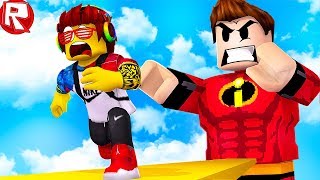 ОПАСНЫЙ ПОБЕГ ОТ СУПЕРСЕМЕЙКА 2 в ROBLOX симулятор как мультик для детей в РОБЛОКС