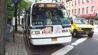 720p⁶⁰ NYCT Bus: 1997 Nova Bus RTS 9444 B38 Bus @ Fulton Street/Lafayette Avenue