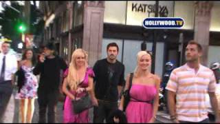 Holly Madison And Bridget Marquardt Hit Hollywood Blvd