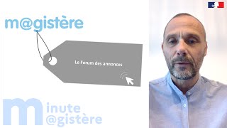 Minute M@gistère - Le forum des annonces (7)