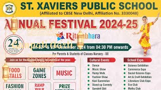 ST. XAVIERS PUBLIC SCHOOL ANNUAL FUNCTION (LIVE) 22nd December 2024