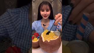 ASMR SPICY PAPAYA SALAD + THAI BBQ PORK STICKS + FRESH VEGGIES EATING SOUNDS NO TALKING 153