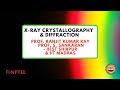 X-ray Crystallography & Diffraction