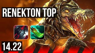 RENEKTON vs ILLAOI (TOP) | Rank 9 Renekton, Rank 26 | VN Challenger | 14.22