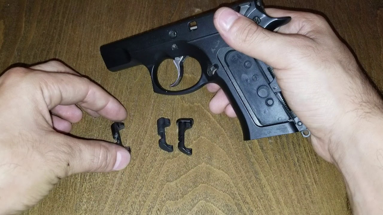 CZ 75 Magazine Release Install Swap - YouTube