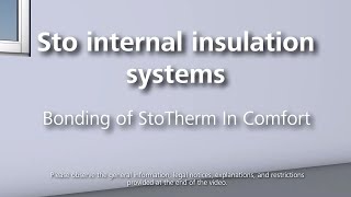 Internal insulation – StoTherm In Comfort