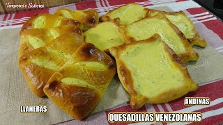 QUESADILLAS VENEZOLANAS ANDINAS Y LLANERAS POSTRE RIQUISIMO RECETA COMPLETA