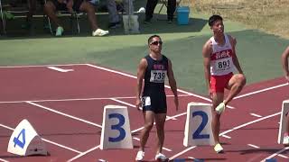 2022 沖縄県 国民体育大会最終選考会  成年男子100ｍ  予選1組