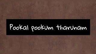 Pookal pookum tharunam - Madarasapattinam - lyrics