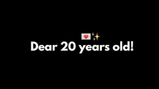 "Dear 20 Years Old! 💓" | Must listen if you are 20 years old | Best advice for 20 year old @KKSB