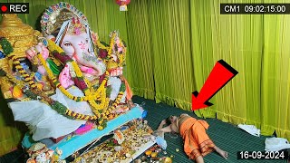 He Was Really lucky..! 🙏😲 See How This Priest Saved in The Ganesh Mandapam #ganeshchaturthi #bappa