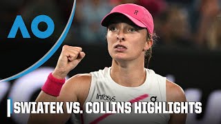 Iga Swiatek RALLIES to avoid upset vs. Danielle Collins in Round 2 [HIGHLIGHTS] | Australian Open
