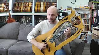 1921LUIGI Mozzani Due Bracci Chitarra Harp Guitar Sebastian Quintero Bach Chaconne excerpt, Sor