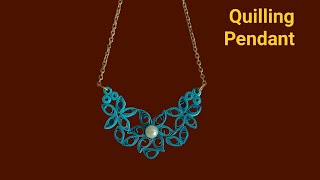 How to Make Quilling Paper Pendant / Paper Jewelry Making