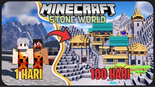 100 Hari Minecraft Tapi di Zaman Batu Bertahan Hidup di Dunia Batu