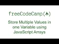 Store Multiple Values in one Variable using JavaScript Arrays
