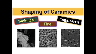 Basic Shaping of Technical / Engineered / Fine Ceramics and Summary | Material Science | #EME230