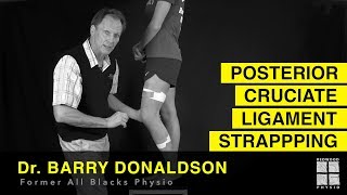 How to strap/tape the knee PCL like a pro with former All Blacks physio