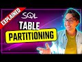 SQL Table Partitioning (Visually Explained) | Optimize Big Table Performance | #SQL Course 42