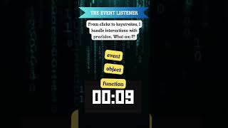 The Event Listener | JavaScript Riddle Challenge #codingchallenge #codebreaker #javascript