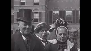 Queen Wilhelmina attends Prinsjesdag 1918 (Newsreel)