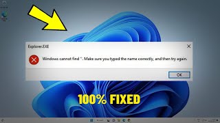 Windows cannot find Make sure you typed the name correctly and then try again - How To Fix Error ⚠️