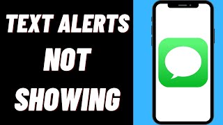 How To Fix iMessage Notifications! Text Alerts Not Showing