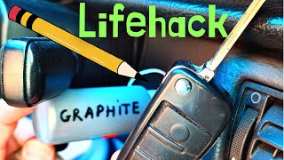 How to grease Car Ignition Lock cylinder - Don`t use WD-40 here | Use pencils