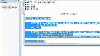 Visual Basic - Progress Bar And Message Box