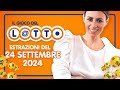 Estrazione in diretta del Gioco del Lotto e del Simbolotto di martedì 24 Settembre 2024