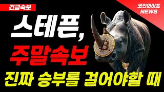 [스테픈 코인] 주말속보! '이 가격'에서 올인하세요!!