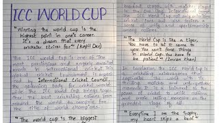 Cricket world cup essayinenglish |World cup2023essay |Cricket world cupessay |Icc world cup 2023