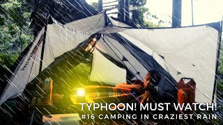 THIS IS THE REAL RAINSTORM! solo camping in craziest rainstorm ever (HEAVY RAIN - THUNDERSTORMS)